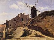 Corot Camille, The Moulin of the Calette in Montmartre